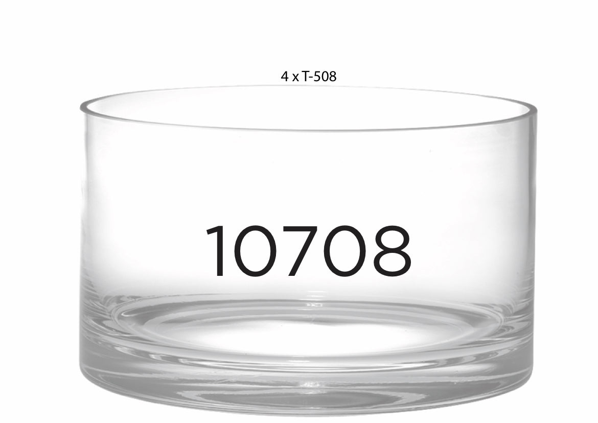 Crystal Salad Serving Bowl – Elegant 10708 Design