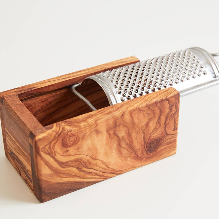 Handcrafted Olivewood Cheese Grater – Italian Design