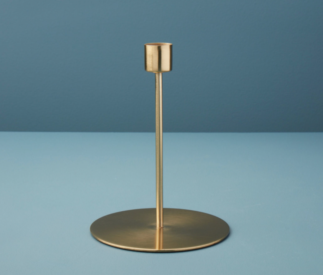 Elegant Kane Gold Tall Candlestick