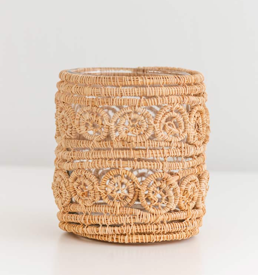 Natural Sisal Candle Holder for Home Decor