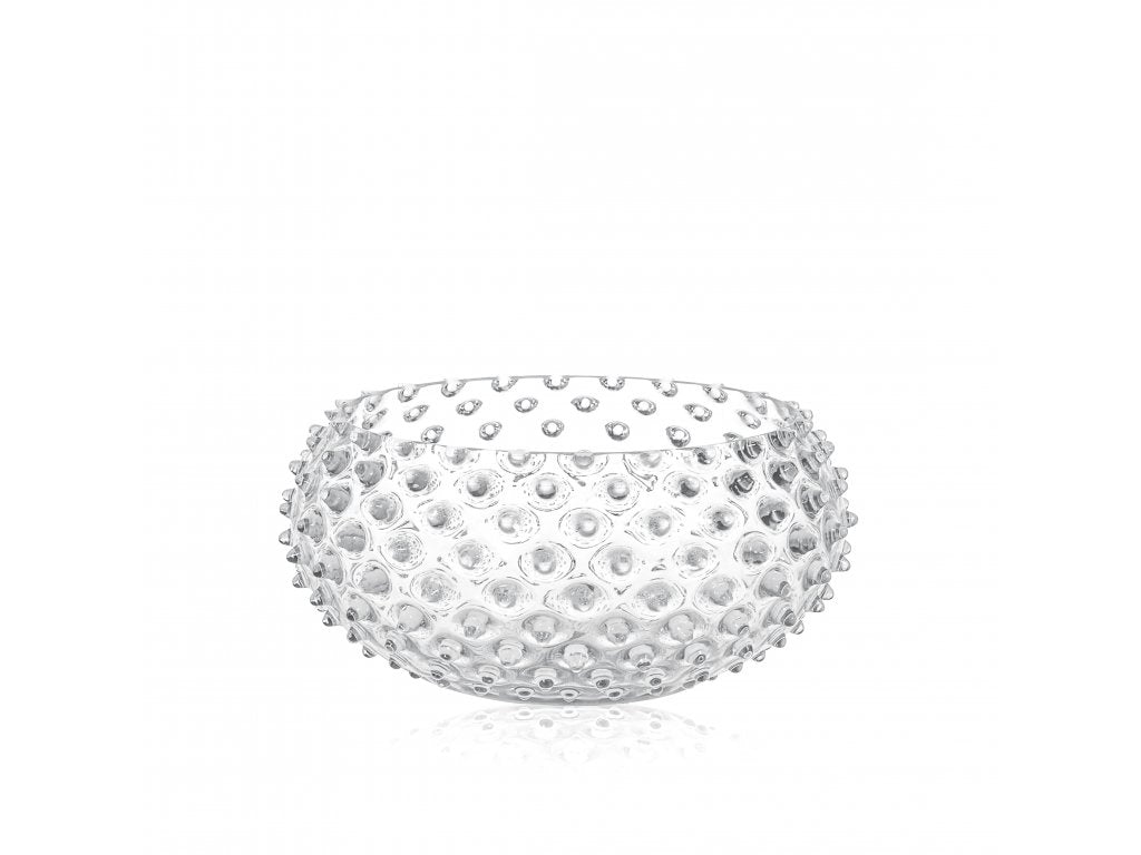 Crystal Hobnail Glass Bowl for Elegant Serving