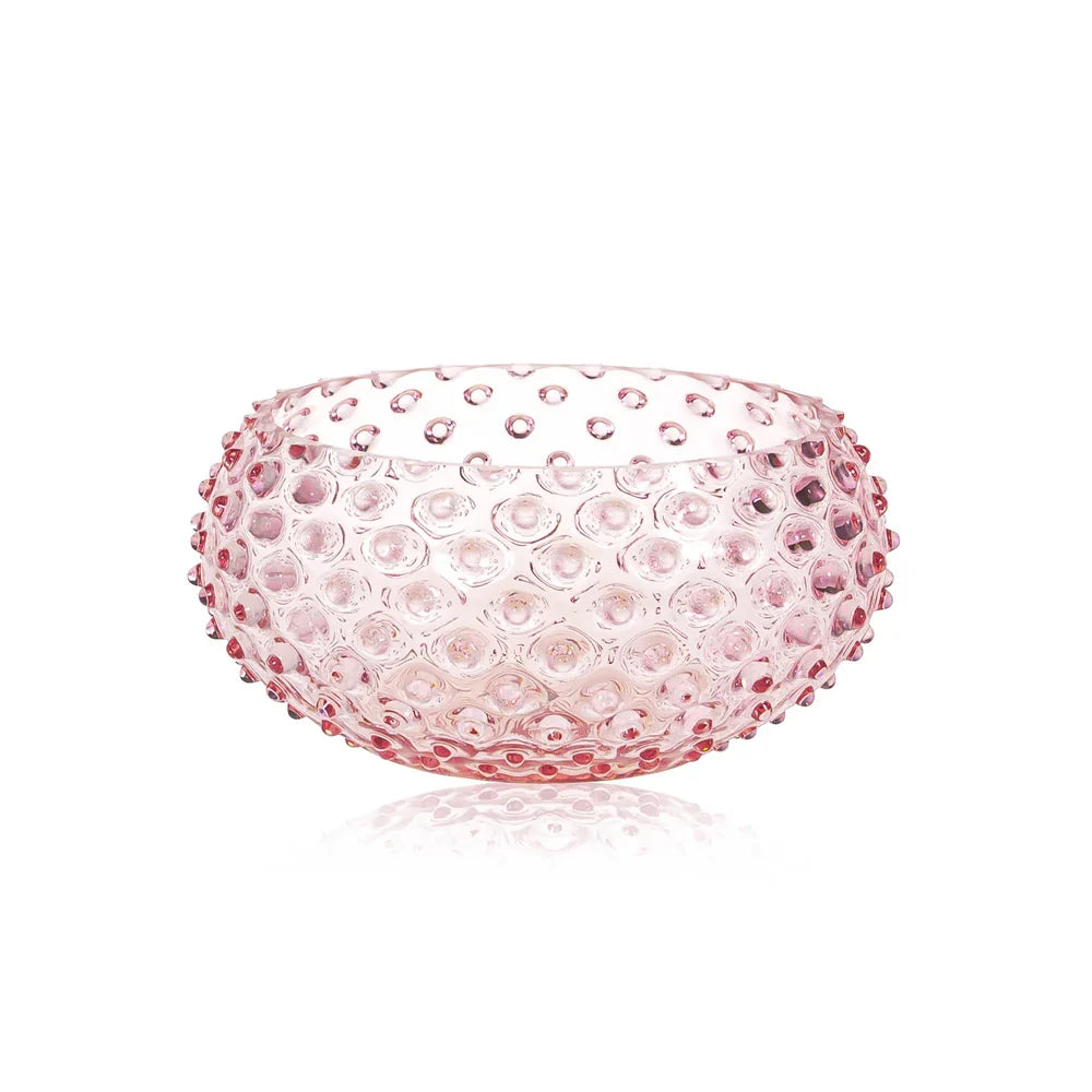 Crystal Hobnail Glass Bowl for Elegant Serving