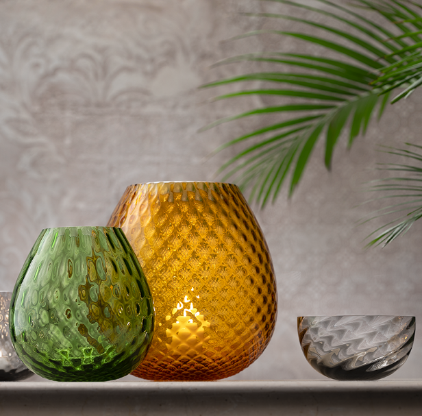 Stylish Murano XL Glass Candle Holder