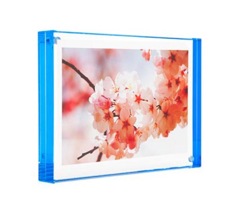 5x7 Color Edge Lucite Magnet Frame for Photos