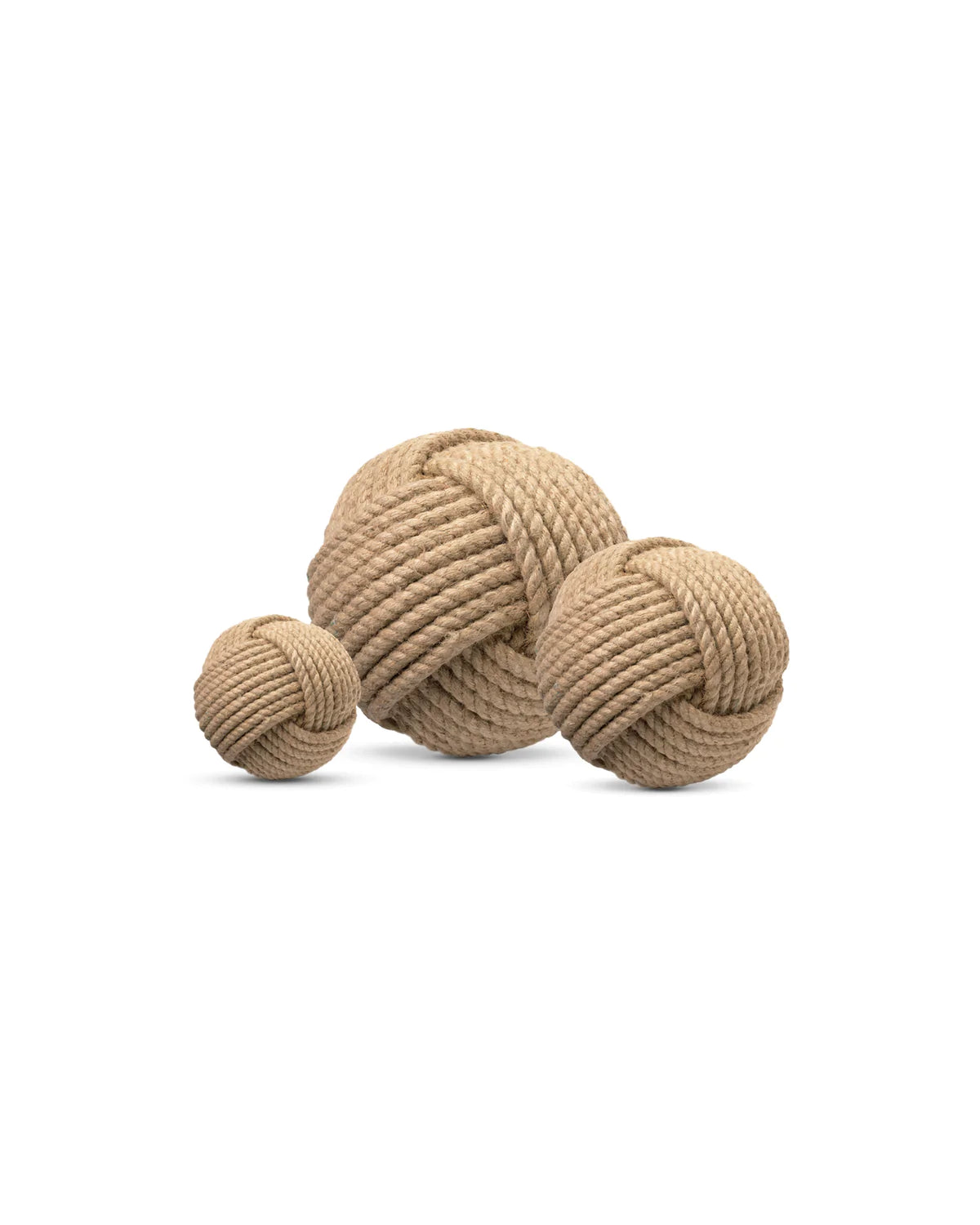 3-Pack Natural Jute Balls for Decor