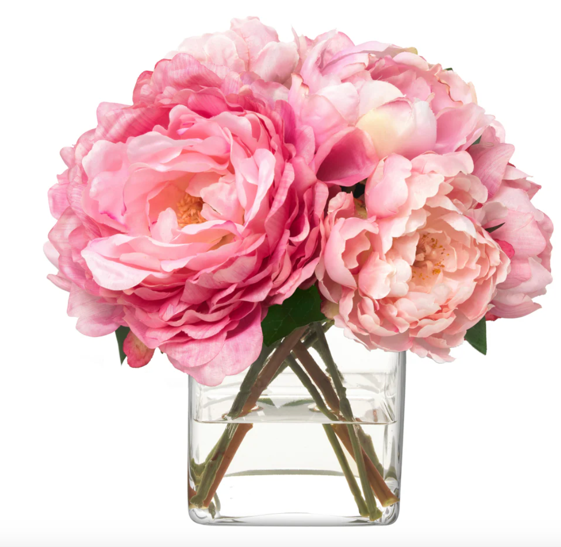 Lifelike Peony Faux Flowers by Diane James