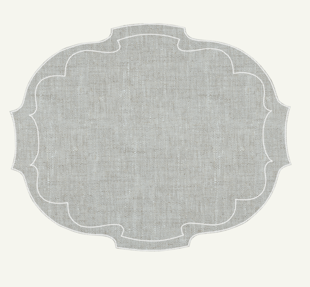 Wipeable Linen Placemats – Dopio Set