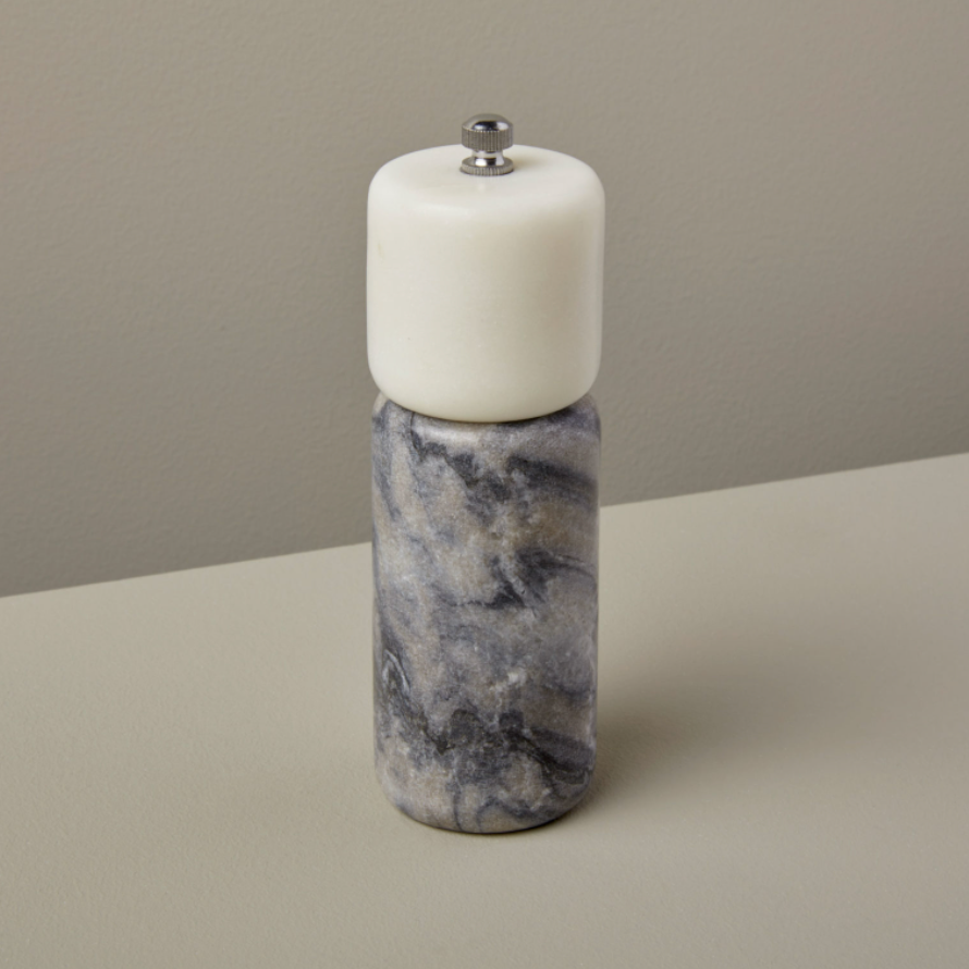 Gray & White Marble Salt Grinder