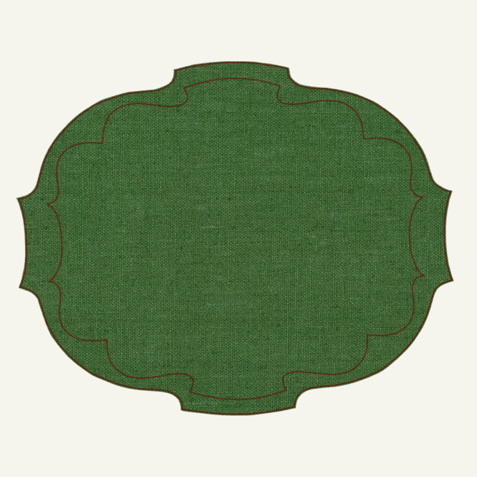 Festive Mistletoe Holiday Placemat for Dining