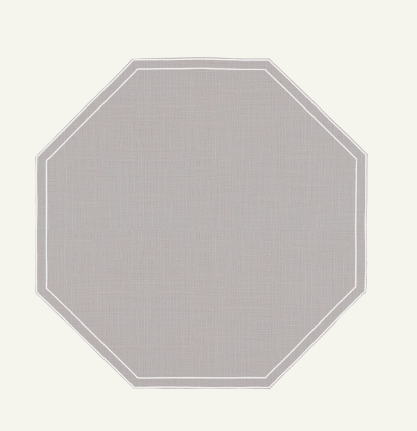Wipeable Linen Stoneware Placemat