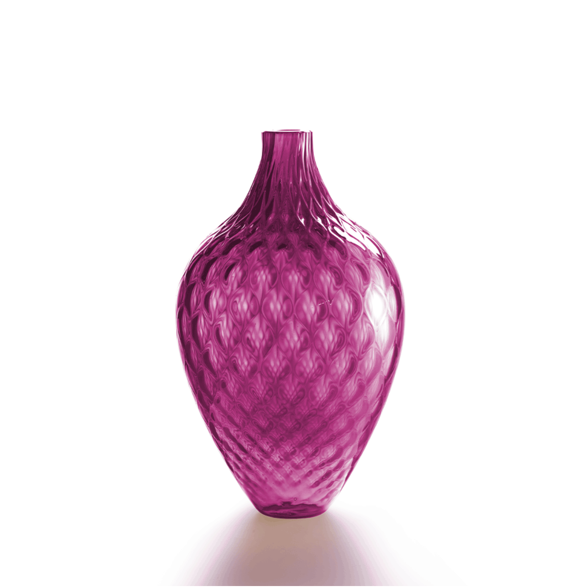 Ruby Murano Glass Tall Vase