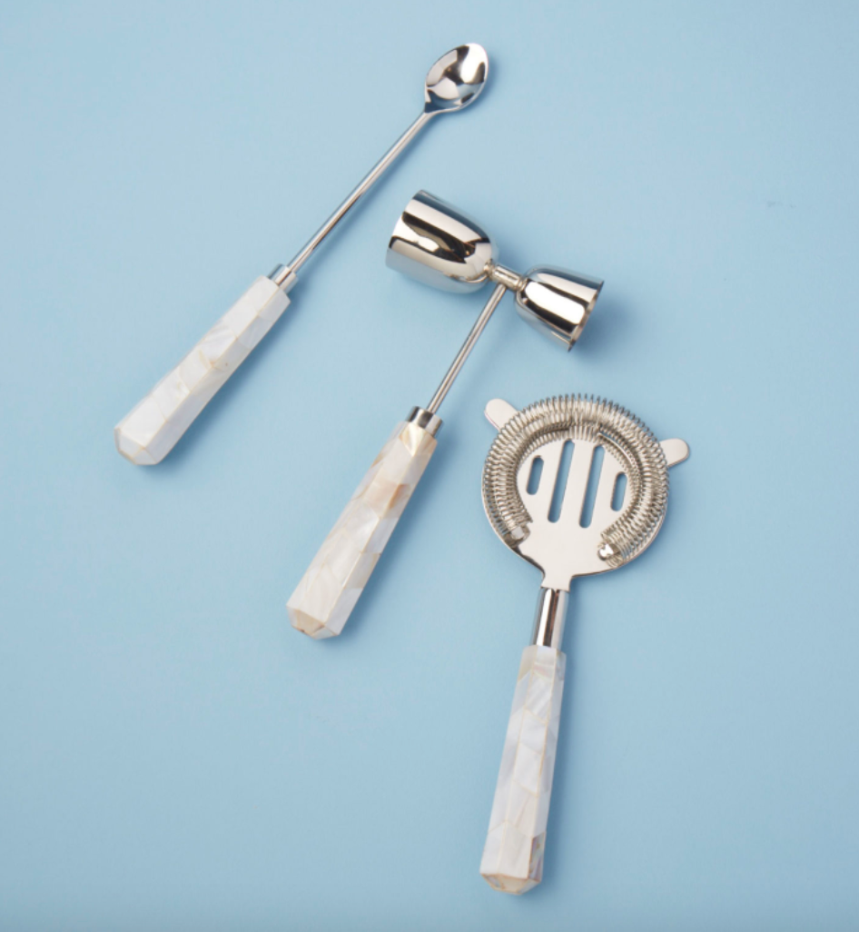 3-Piece Shell Mosaic Bar Set