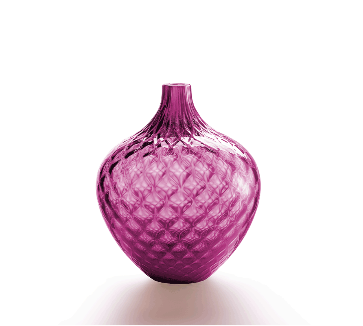 Ruby Murano Glass Vase – Elegant Home Decor