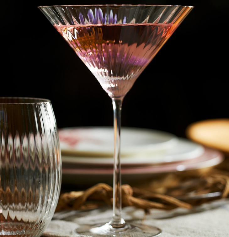 2-Pack Quinn Martini Glasses for Cocktails