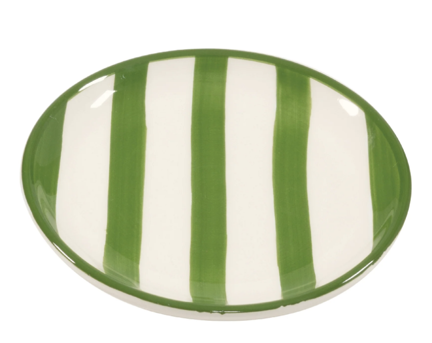 4-Piece Striped Lido Dinner Plates Set