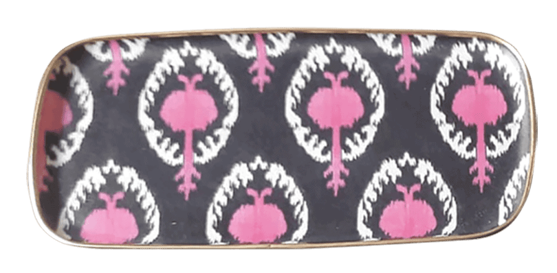 Stylish Ikat Fiberglass Serving Trays