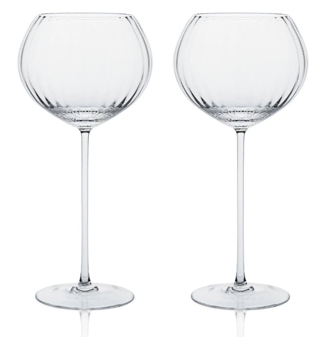 Clear Quinn Wine Glasses - Set of 2