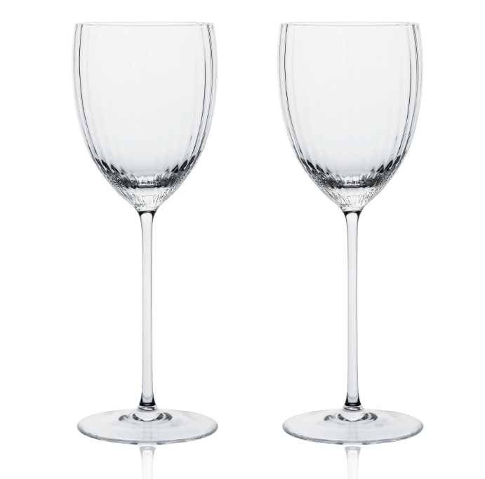 Clear Quinn Wine Glasses - Set of 2